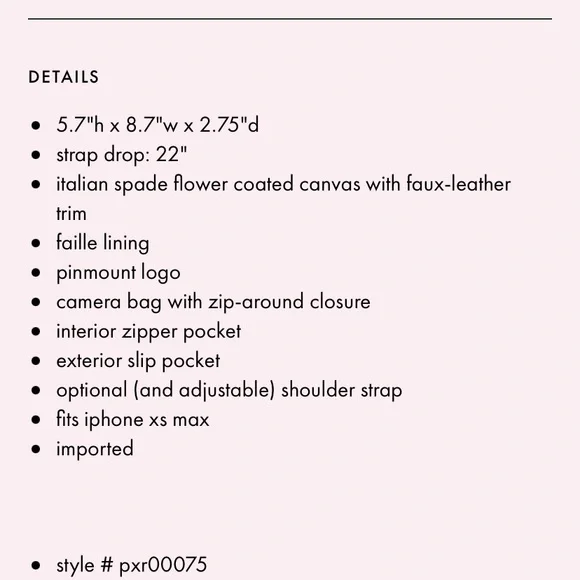 💯 Kate Spade camera bag - Picture 6 of 6